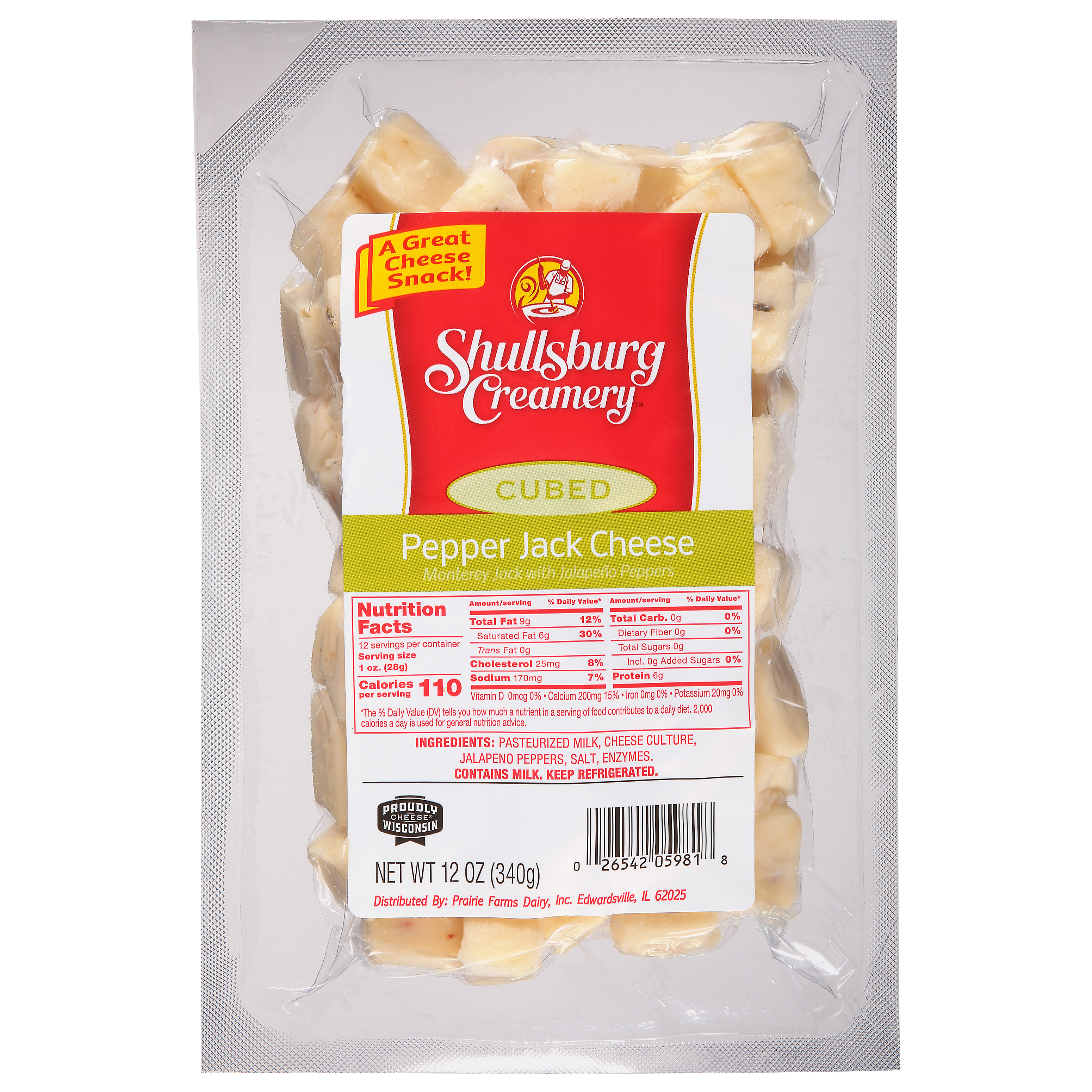 Pepper Jack Cubes